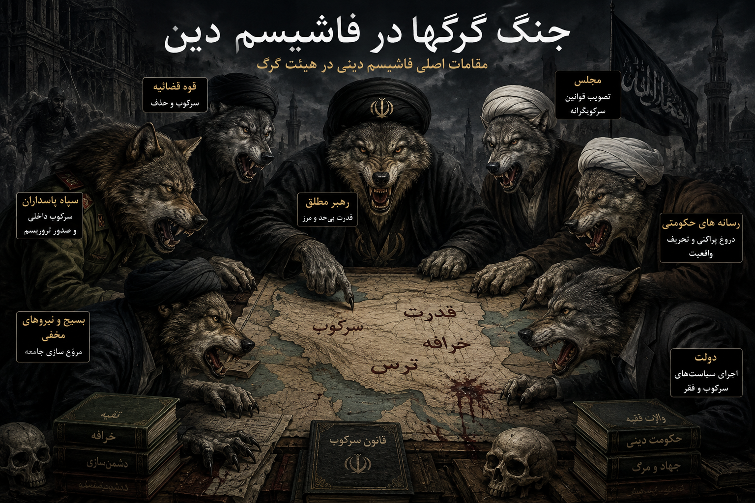 شعله ور شدن جنگ گرگها در راس رژیم فاشیسم دینی
